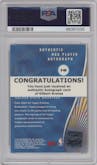 Gilbert Arenas  from the 2001-02 Topps Pristine set graded by PSA and given an overall grade of 9.
