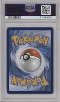 Chandelure V from the 2021 Pokemon SWSH set graded by PSA and given an overall grade of 8.
