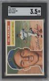 Al Kaline from the 1956 Topps set featuring a Gray Back parallel graded by SGC and given an overall grade of 3.5.