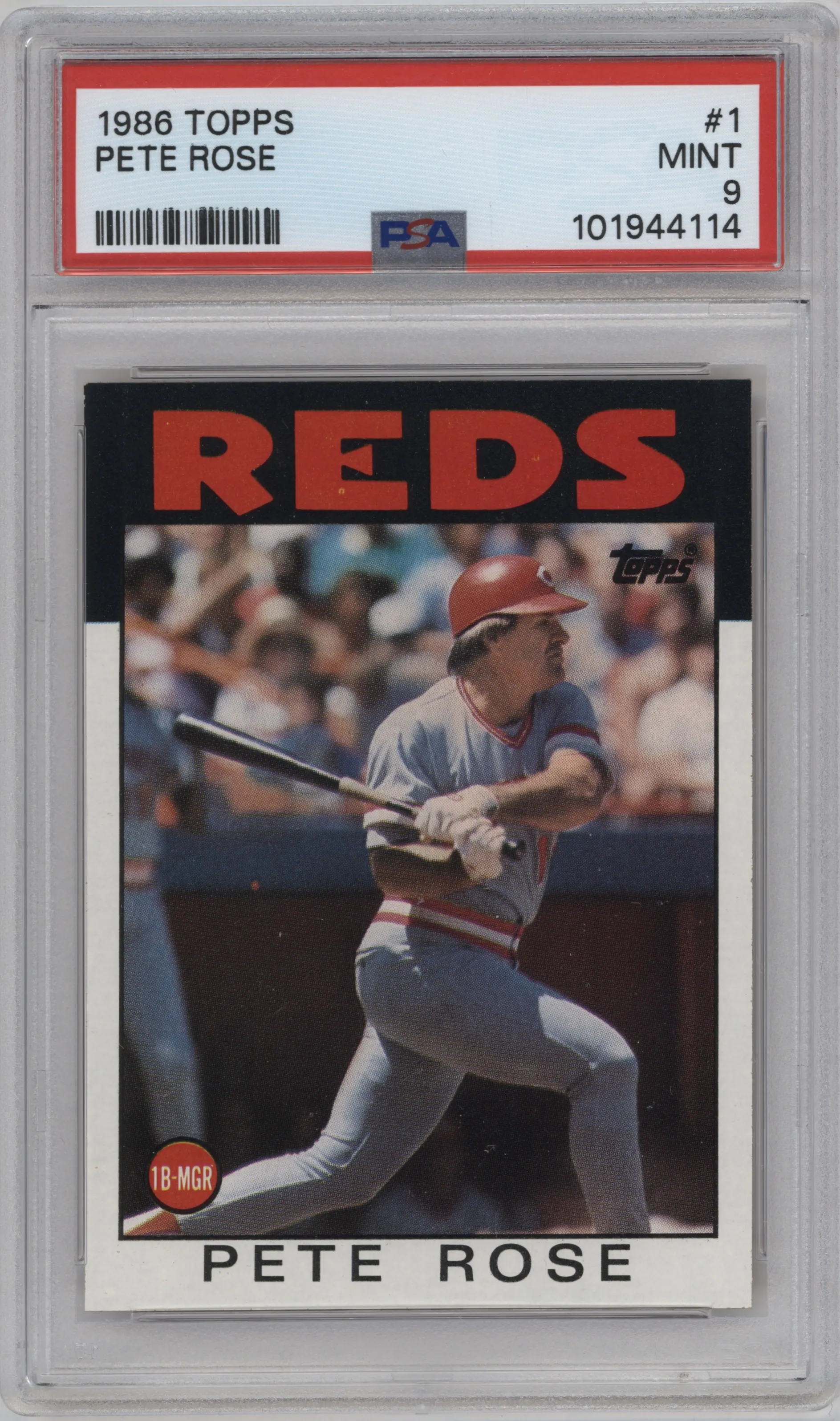 1986 Topps Pete Rose #1 PSA 9