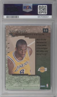 Kobe Bryant  from the 1996-97 Skybox Premium set graded by PSA and given an overall grade of 8.