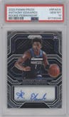 Anthony Edwards from the 2020-21 Panini Prizm set graded by PSA and given an overall grade of 10.