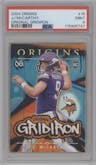 J.J. McCarthy from the 2024 Panini Origins set graded by PSA and given an overall grade of 9.