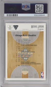 Michael Jordan from the 1991-92 Upper Deck set graded by PSA and given an overall grade of 10.