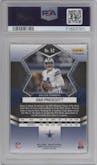 Dak Prescott from the 2022 Panini Mosaic set featuring a Genesis parallel graded by PSA and given an overall grade of 10.