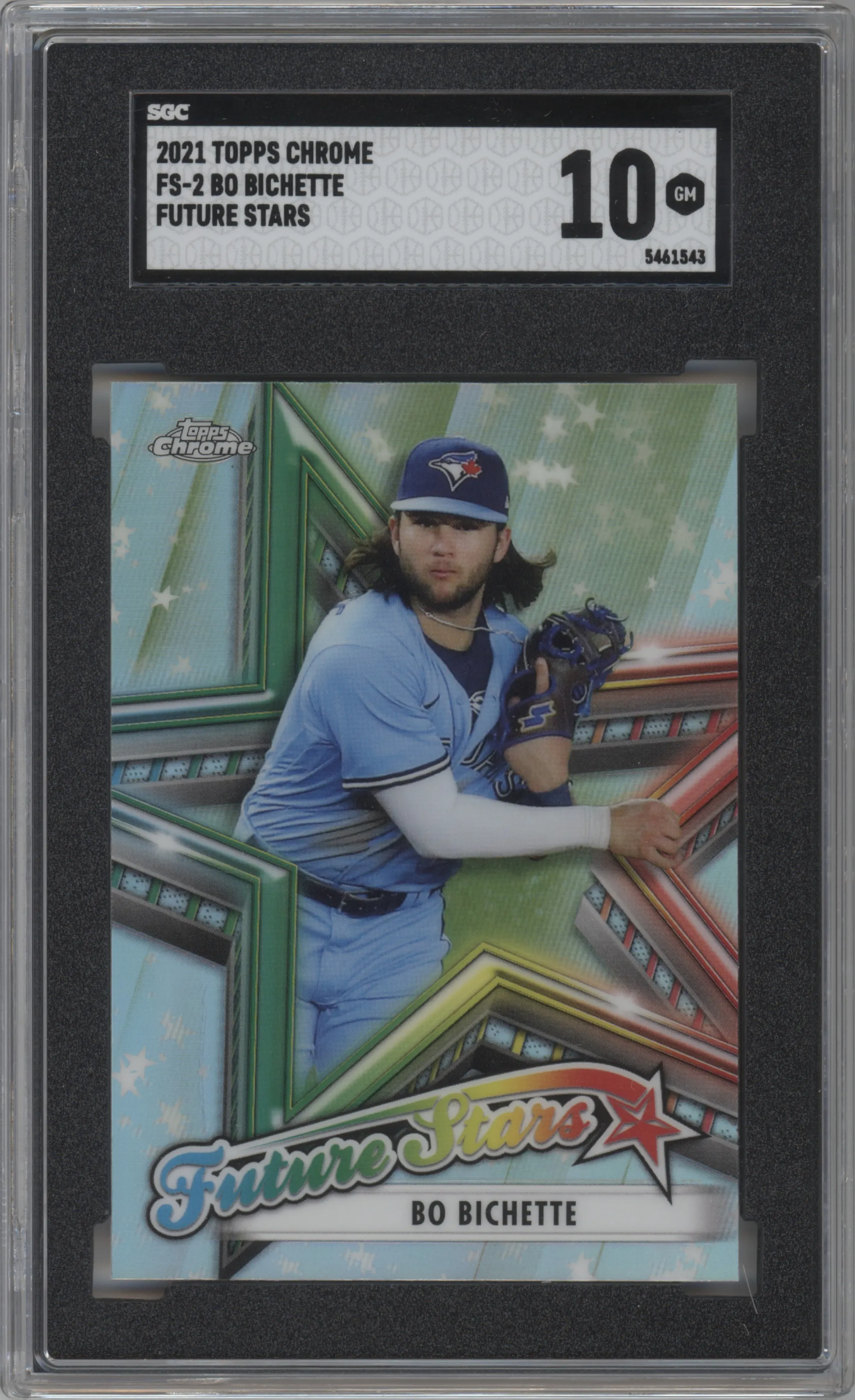 2021 Topps Chrome Future Stars Bo Bichette SGC 10
