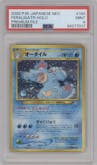 Feraligatr from the 2000 Pokemon Neo JPN set graded by PSA and given an overall grade of 9.