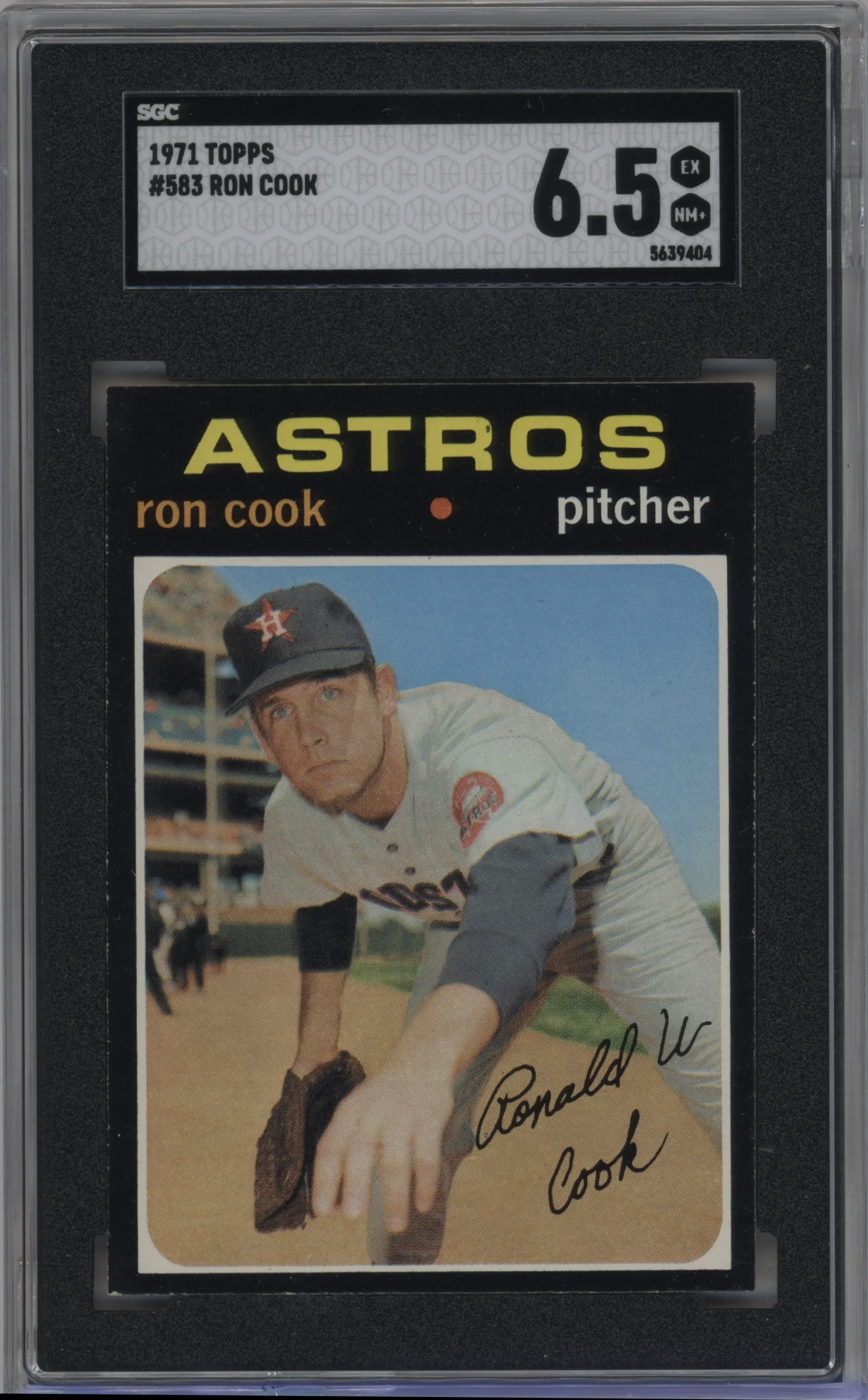 1971 Topps Ron Cook SGC 6.5