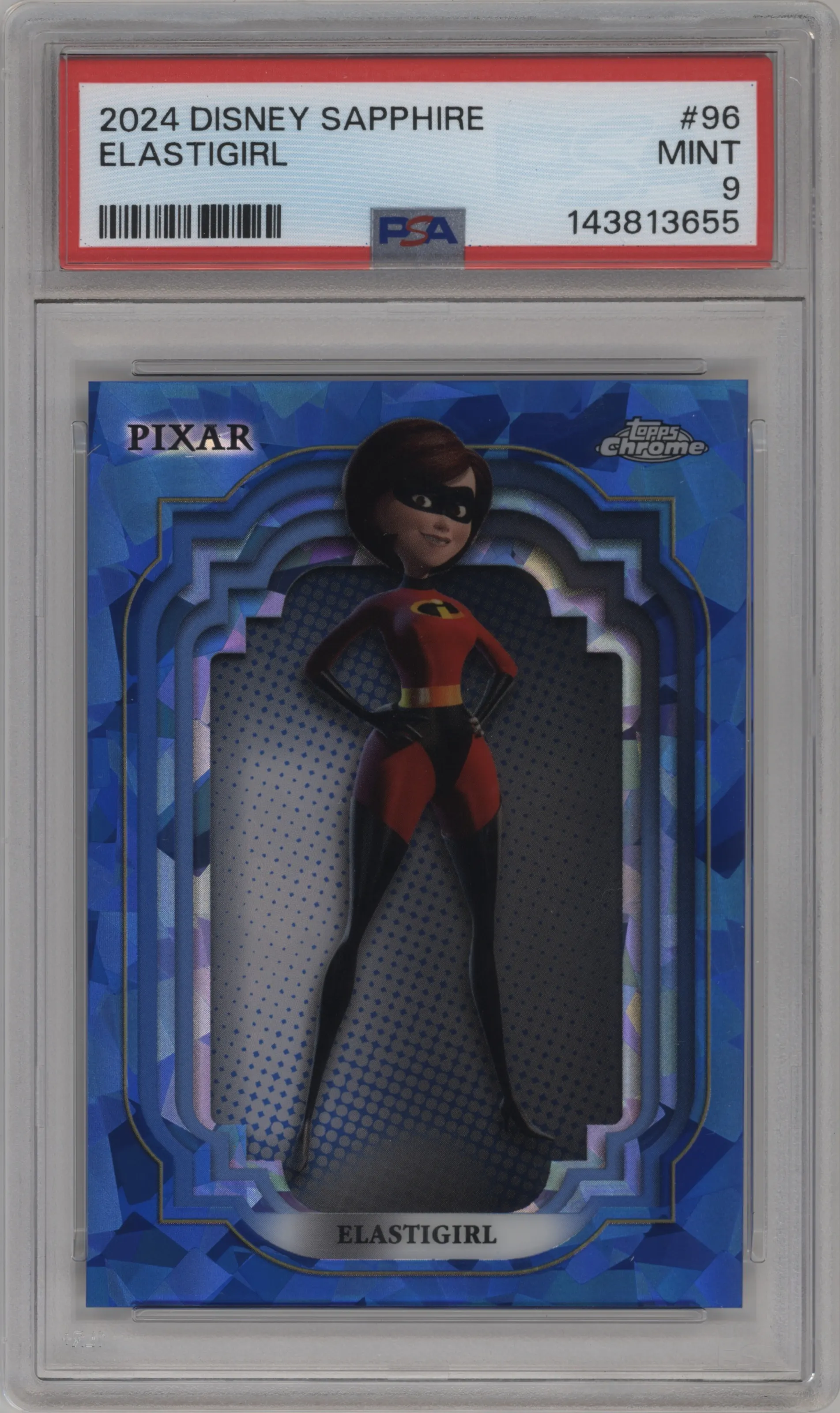 2024 Topps Chrome Disney Sapphire Edition Elastigirl #96 PSA 9