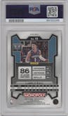 LaMelo Ball  from the 2023-24 Panini Prizm Monopoly set featuring a Deal parallel graded by PSA and given an overall grade of 10.