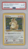 Kangama from the 2000 Pokemon German set featuring a Holo parallel graded by PSA and given an overall grade of 6.
