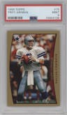 Troy Aikman from the 1998 Topps set graded by PSA and given an overall grade of 9.