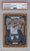 Anthony Edwards from the 2023-24 Panini Prizm set featuring a Orange Prizm parallel graded by PSA and given an overall grade of 10.