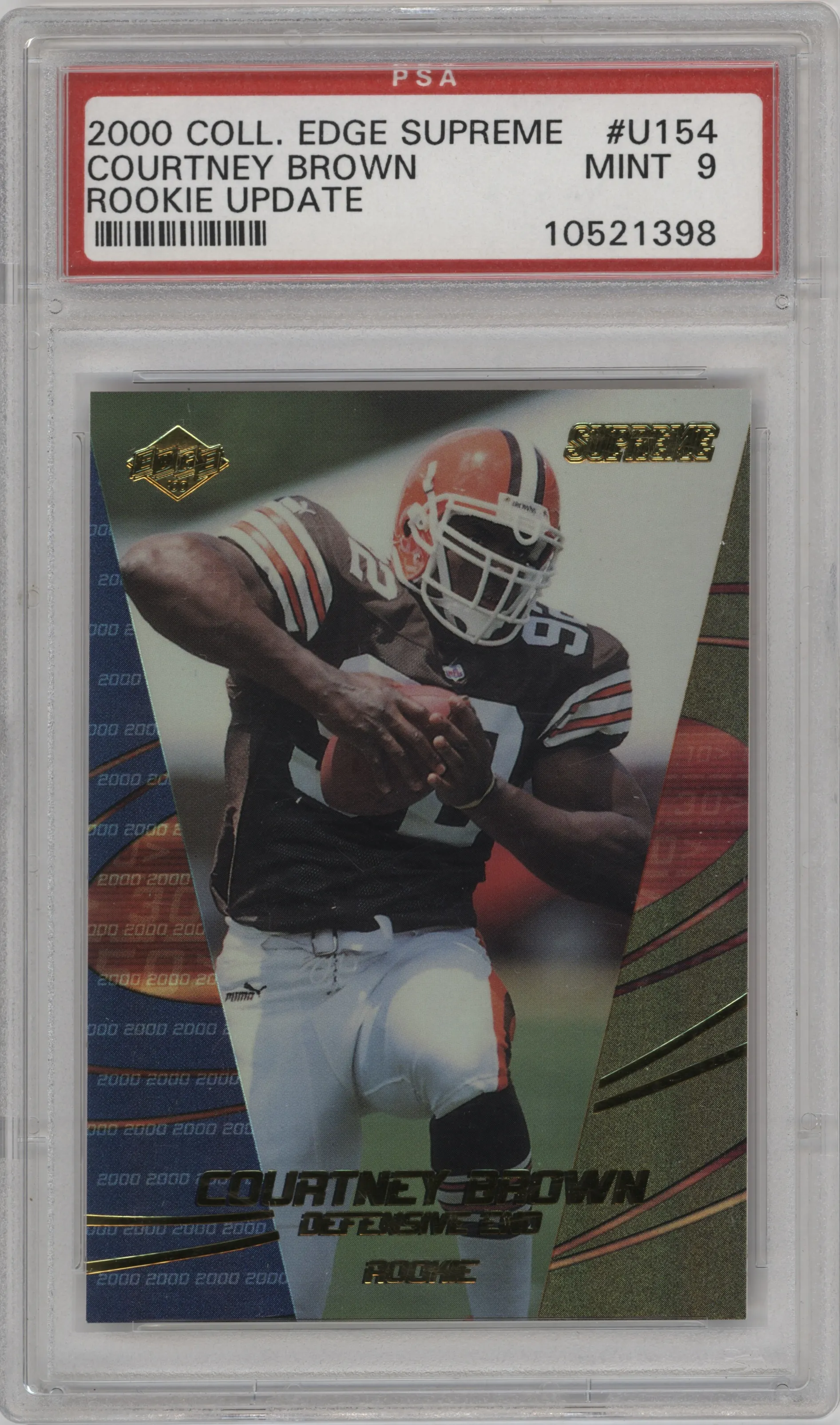 2000 Collector's Edge Supreme Update Courtney Brown PSA 9