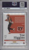 Tee Higgins from the 2020 Panini Encased set graded by PSA and given an overall grade of 9.