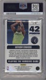 Anthony Edwards from the 2020-21 Panini Contenders Optic set featuring a Red Cracked Ice parallel graded by PSA and given an overall grade of 10.