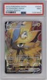 Zeraora Vmax from the 2023 Pokemon SWSH set graded by PSA and given an overall grade of 9.