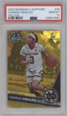 Hannah Hidalgo from the 2023-24 Bowman U Chrome Sapphire set featuring a Yellow parallel graded by PSA and given an overall grade of 10.