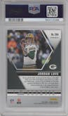 Jordan Love from the 2020 Panini Mosaic set featuring a Pink Camo parallel graded by PSA and given an overall grade of 10.
