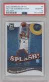 Victor Wembanyama from the 2023-24 Donruss Optic set graded by PSA and given an overall grade of 10.
