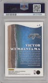 Victor Wembanyama from the 2023-24 Donruss Optic set graded by PSA and given an overall grade of 10.