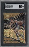 Pete Maravich from the 2017-18 Panini Select set featuring a Copper Prizm parallel graded by SGC and given an overall grade of 10.