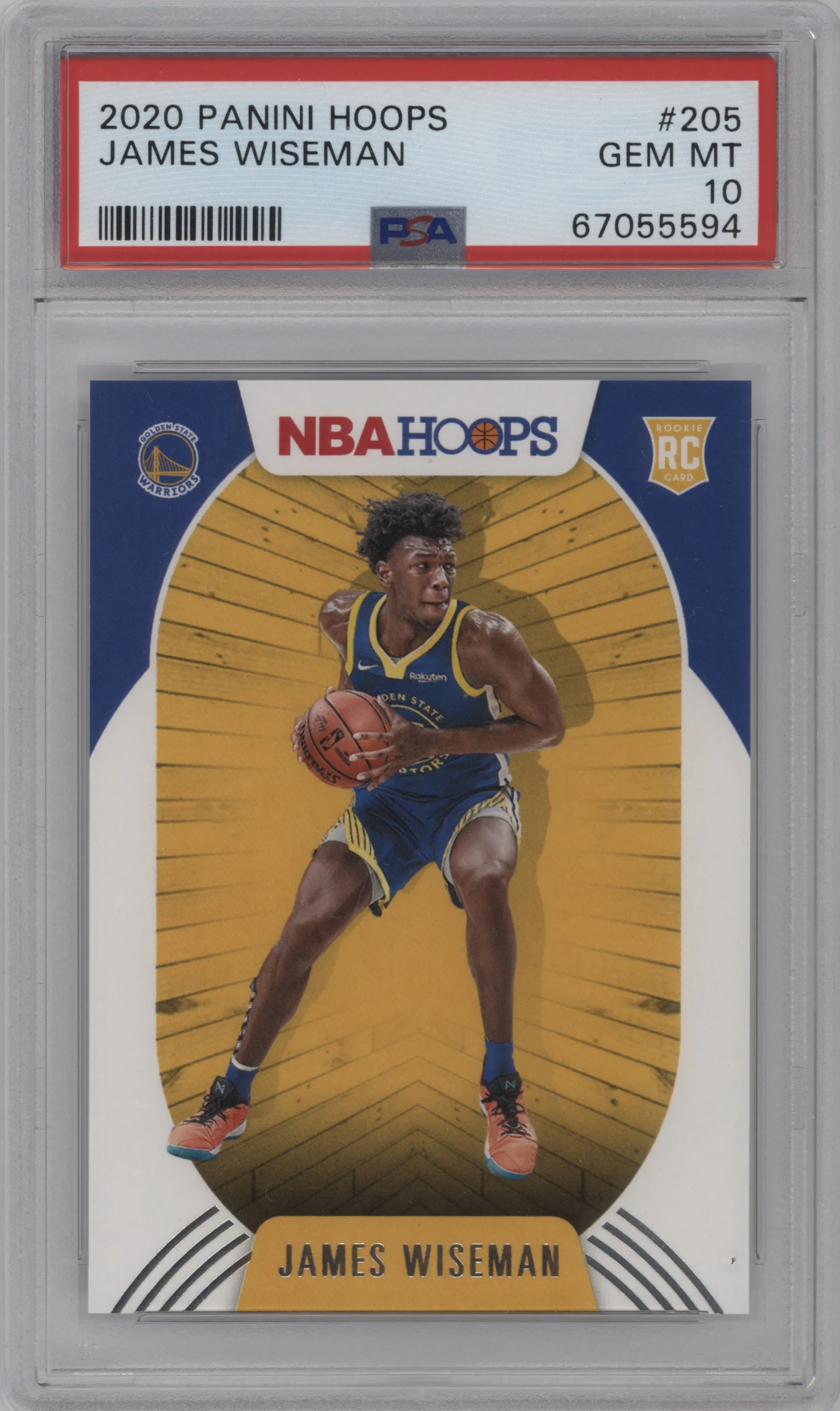 2020 Panini NBA Hoops James Wiseman PSA 10