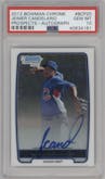 Jeimer Candelario from the 2012 Bowman set graded by PSA and given an overall grade of 10.