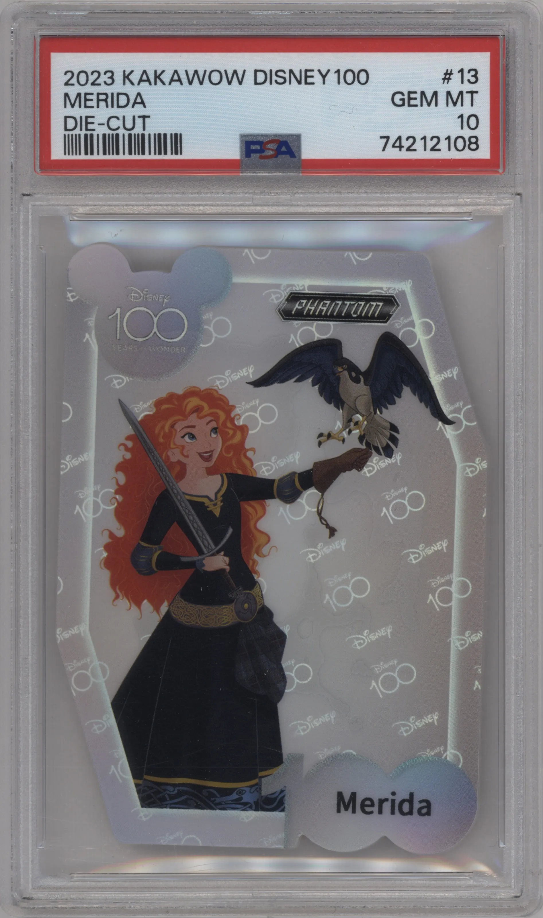 2023 Kakawow Disney 100 Die-cut Merida #PD-YX-13 PSA 10