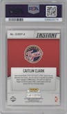 Caitlin Clark from the 2024-25 Panini Instant WNBA set graded by PSA and given an overall grade of 9.