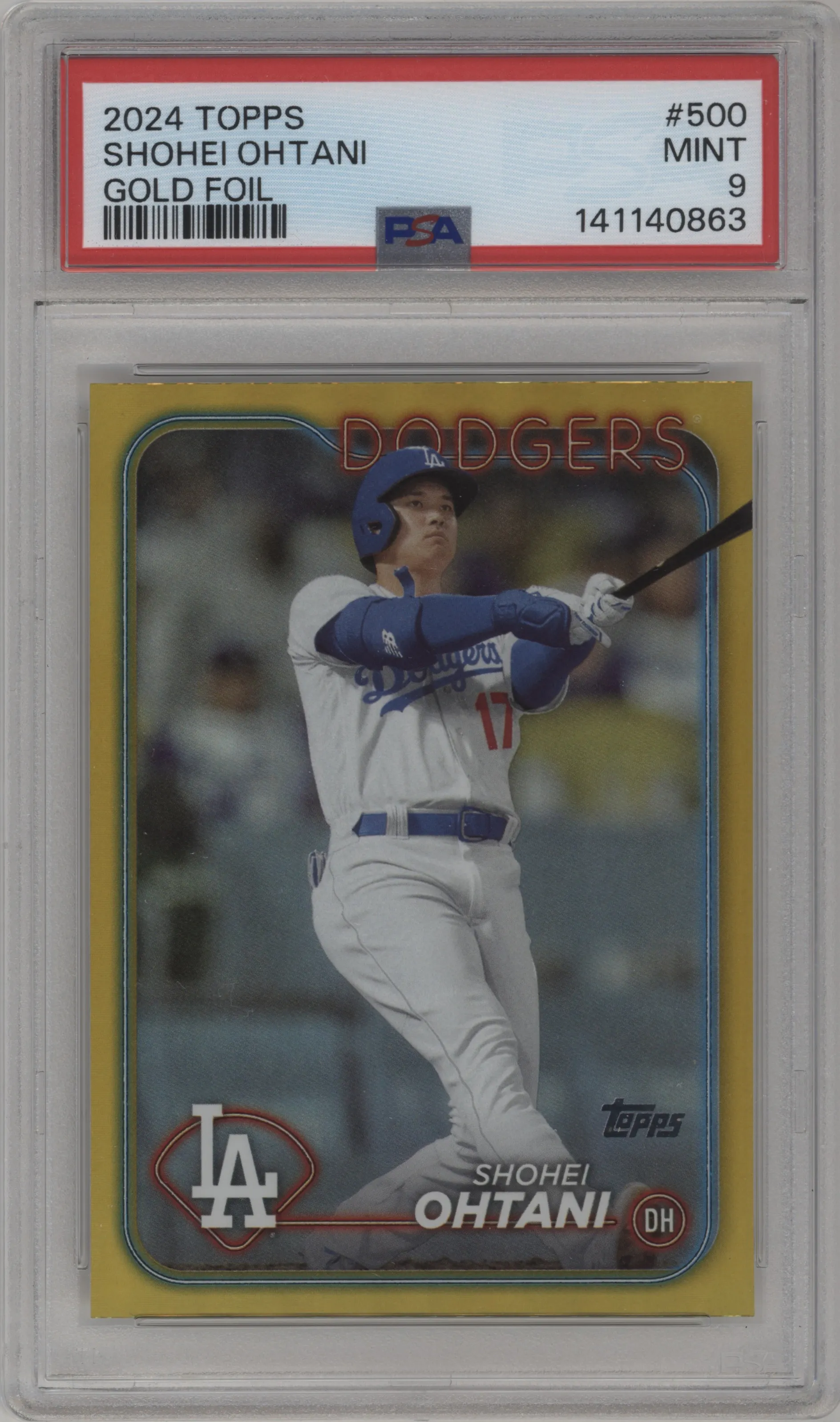 2024 Topps Shohei Ohtani Gold Foil #500 PSA 9