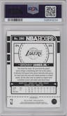 Bronny James Jr. from the 2024-25 Panini NBA Hoops set graded by PSA and given an overall grade of 9.