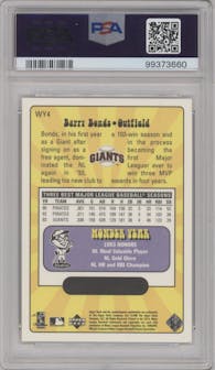Barry Bonds from the 1999 Upper Deck set graded by PSA and given an overall grade of 10.