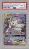 Solgaleo & Lunala GX from the 2019 Pokemon S&M  set graded by PSA and given an overall grade of 10.