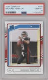 Michael Penix Jr. from the 2024 Donruss set graded by PSA and given an overall grade of 10.