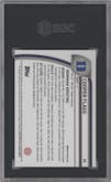 Cooper Flagg from the 2024-25 Bowman University Chrome set graded by SGC and given an overall grade of 10.