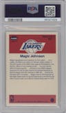 Magic Johnson from the 1986-87 Fleer set graded by PSA and given an overall grade of 8.
