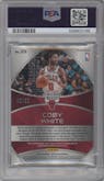 Coby White from the 2019-20 Panini Spectra set graded by PSA and given an overall grade of 9.