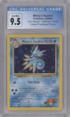 Misty's Seadra from the 2000 Pokemon GH set featuring a Pre-Release parallel graded by CSG and given an overall grade of 9.5.