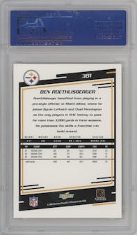 Ben Roethlisberger from the 2004 Score set graded by PSA and given an overall grade of 10.