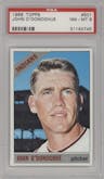 John O'Donoghue from the 1966 Topps set graded by PSA and given an overall grade of 8.