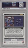 Anthony Richardson from the 2023 Panini Obsidian set featuring a Electric Etch Purple parallel graded by PSA and given an overall grade of 10.
