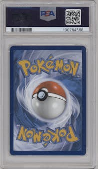 Tangela from the 2023 Pokemon SV set graded by PSA and given an overall grade of 8.