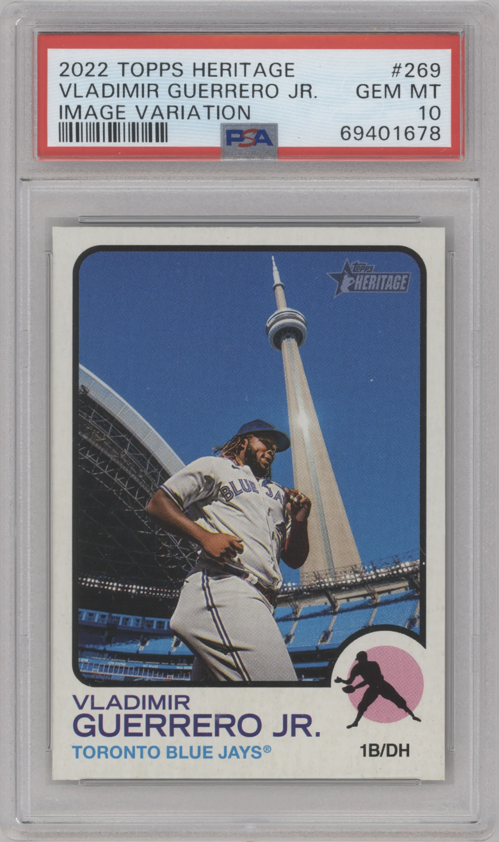 2022 Topps Heritage Image Variation Vladimir Guerrero #269 PSA 10