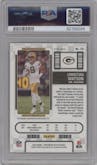 Christian Watson from the 2022 Panini Contenders Optic set featuring a Blue parallel graded by PSA and given an overall grade of 10.