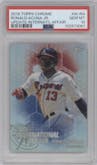 Ronald Acuna Jr. from the 2018 Topps Chrome Update  set graded by PSA and given an overall grade of 10.