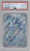Articuno from the 2025 Pokemon SV set graded by PSA and given an overall grade of 10.