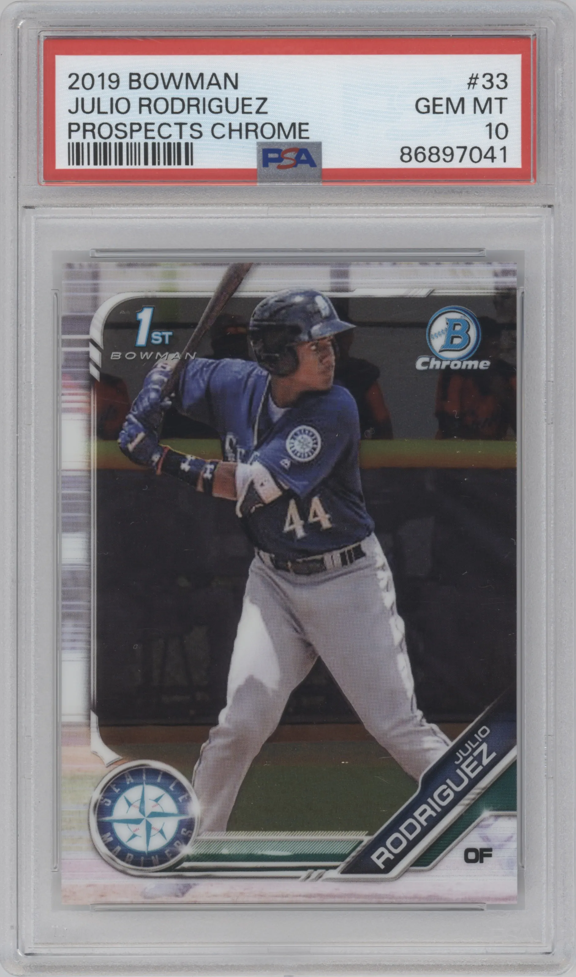 2019 Bowman Chr.Pros. Julio Rodriguez PSA 10