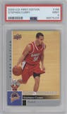 Stephen Curry from the 2009-10 Upper Deck First Edition set graded by PSA and given an overall grade of 9.