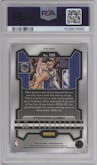 Stephen Curry from the 2023-24 Panini Prizm set featuring a Red Seismic  parallel graded by PSA and given an overall grade of 10.